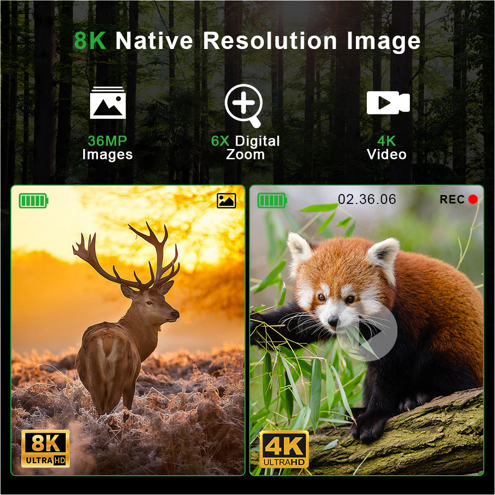 TUTT Night Vision goggles Binoculars 3D 4K 700m 6x optical, 6x digital zoom  5000mAh Battery NV8 Pro