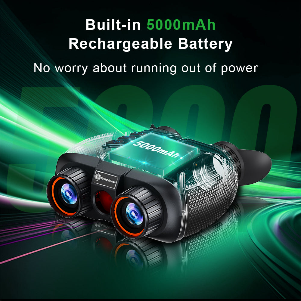 TUTT Night Vision goggles Binoculars 3D 4K 700m 6x optical, 6x digital zoom  5000mAh Battery NV8 Pro