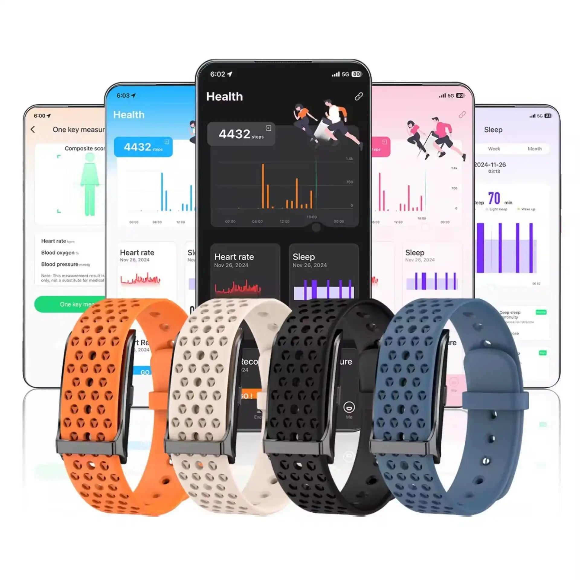 TUTT Smart Bracelet | Health and Fitness Tracker | GPS Activity Tracker | Android & iOS H59 LIGE