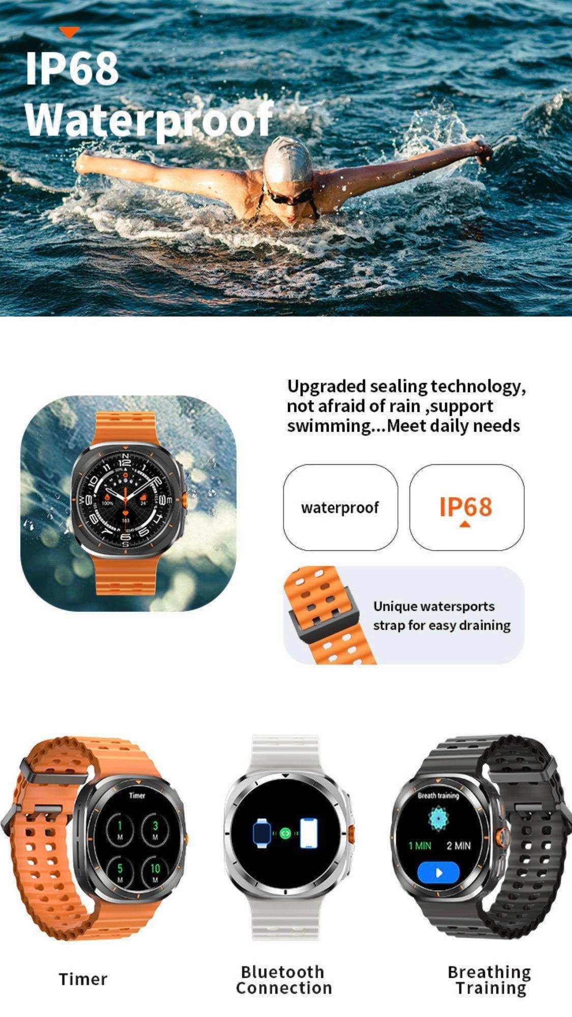 TUTT W7 Smart Watch for Men Women | 1.43” AMOLED Display | Advanced Fitness & Health Smartwatch
