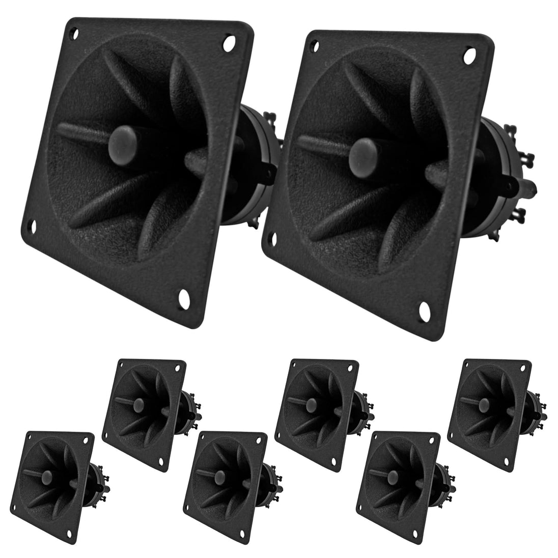 5Core Tweeter 3.25" x 3.25" 40W Component Square Driver Replacement Piezo Super Horn