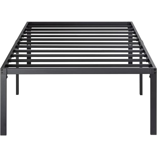 Twin 18-inch High Metal Platform Bed Frame with Under-bed Storage Space - Free Shipping