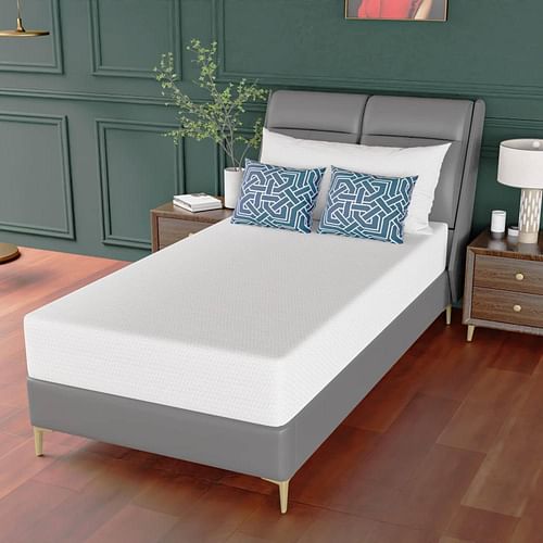 Twin size 10-inch Thick Medium Firm Cool Gel Memory Foam Mattress - Free Shipping