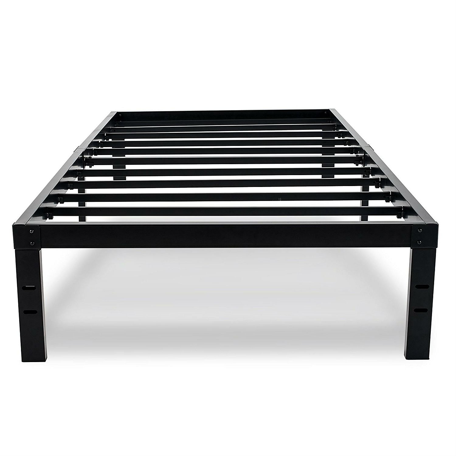 Twin XL College Dorm Heavy Duty Black Metal Platform Bed Frame - Free Shipping