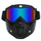 Tactical Motorcycle Helmet Goggles – ANSI Z87.1 Impact-Resistant Polycarbonate Lens, Adjustable Black Elastic Strap
