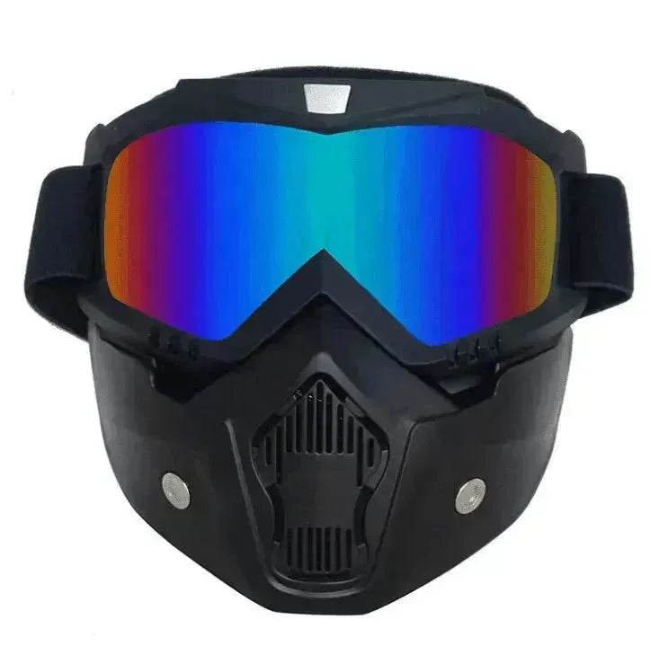 Tactical goggles for motorcycle helmet 
