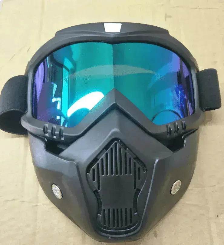 Tactical goggles for motorcycle helmet 