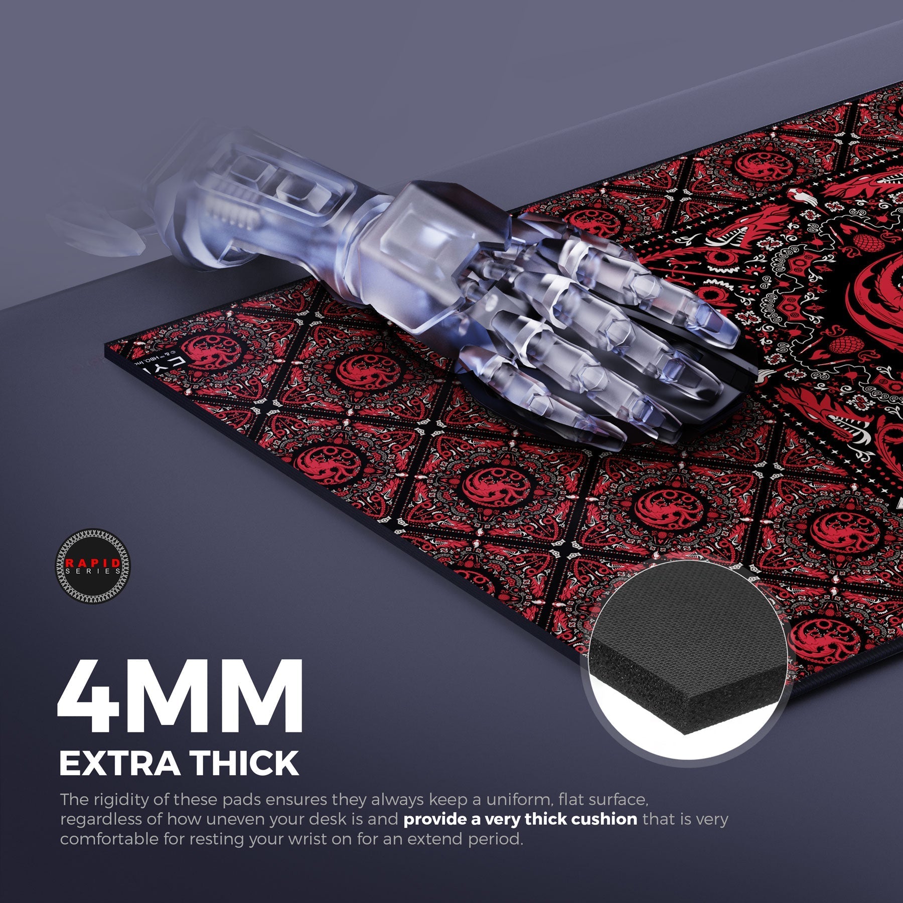 House Targaryen Gaming Mouse Pad 