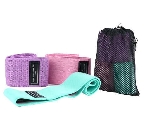 Three Levels Anti-Slip Booty Resistance Bands Set 