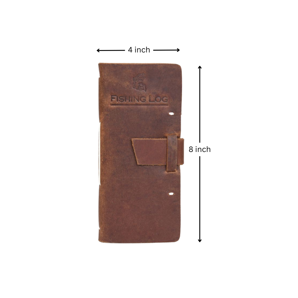 Genuine Leather Fishing Logbook