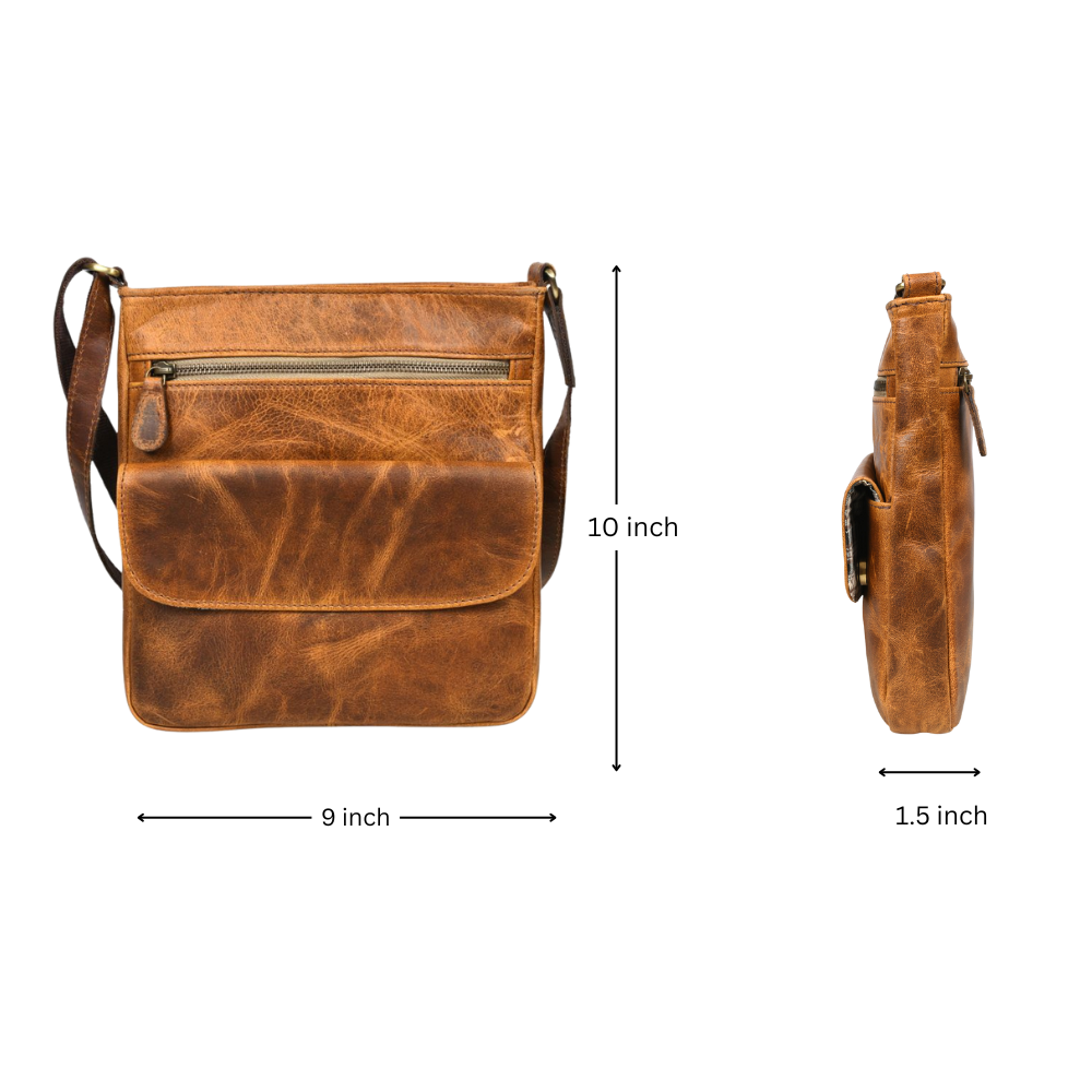 Leather Sling Bag -( LB-301 ) Stylish Everyday Carry