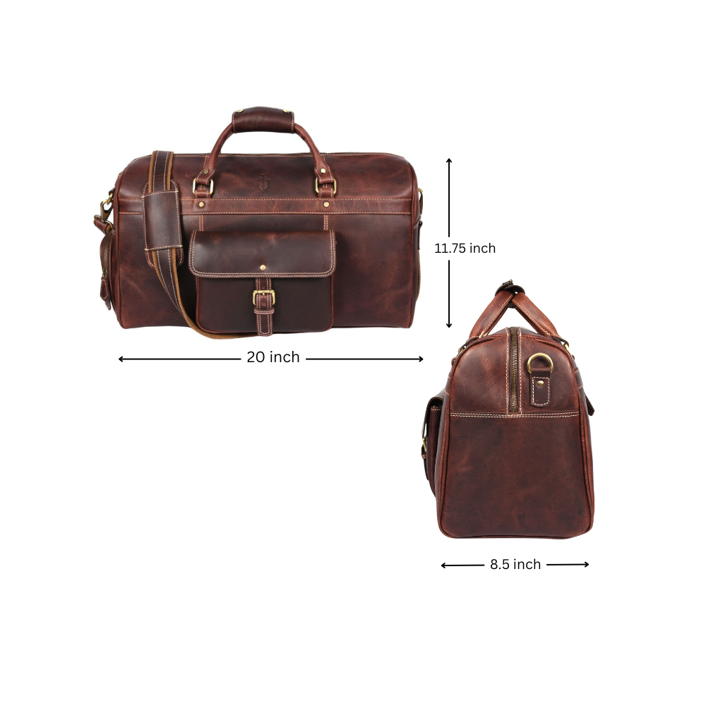 Dorval Leather Travel Bag – Rugged Elegance for Modern Explorers
