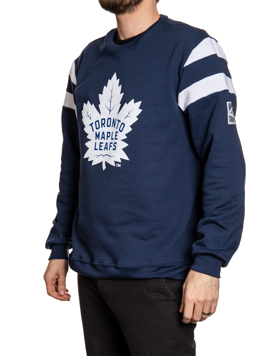 Toronto Maple Leafs Varsity Retro Style Crewneck Sweatshirt 