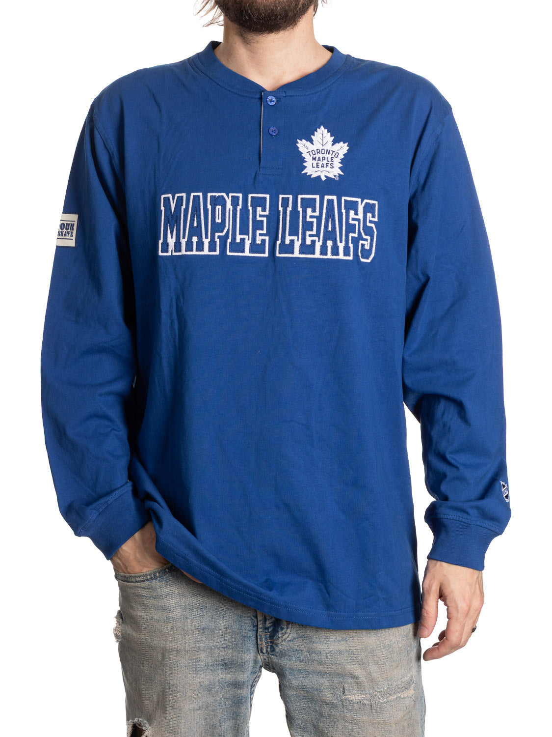 Toronto Maple Leafs Long Sleeve Henley - Presale 