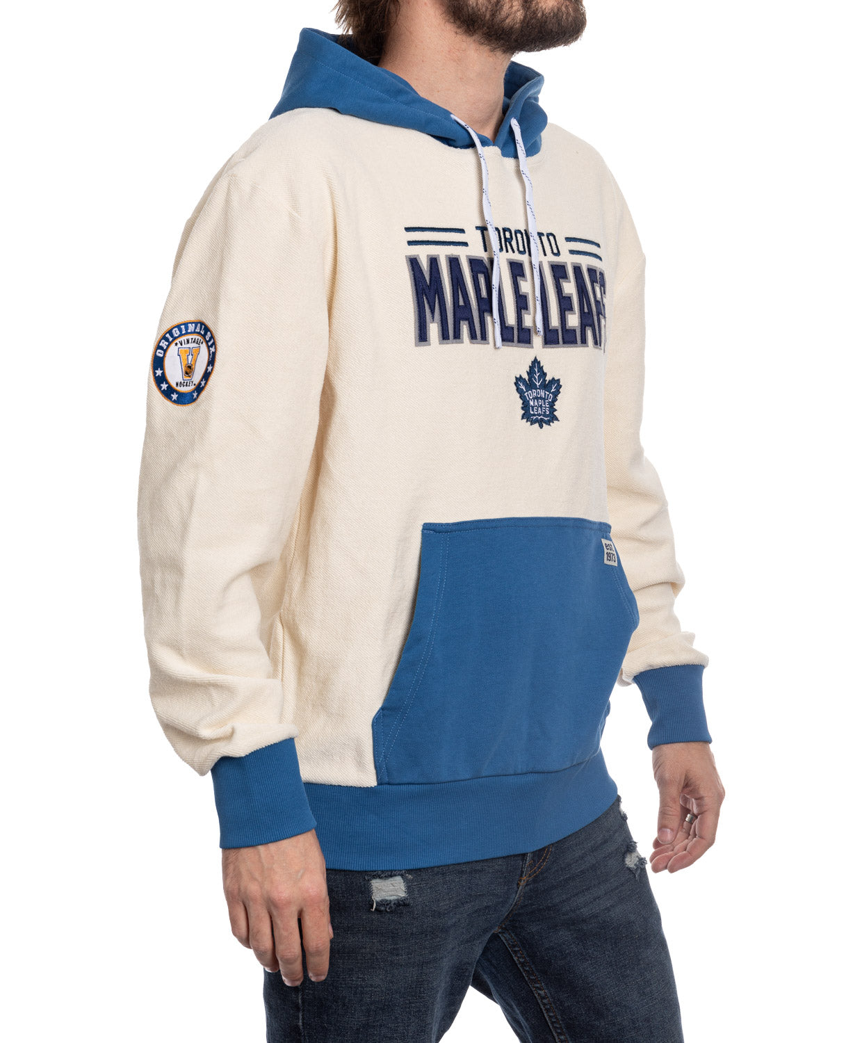 Toronto Maple Leafs NHL Unisex Reverse Terry Retro Premium Hoodie 