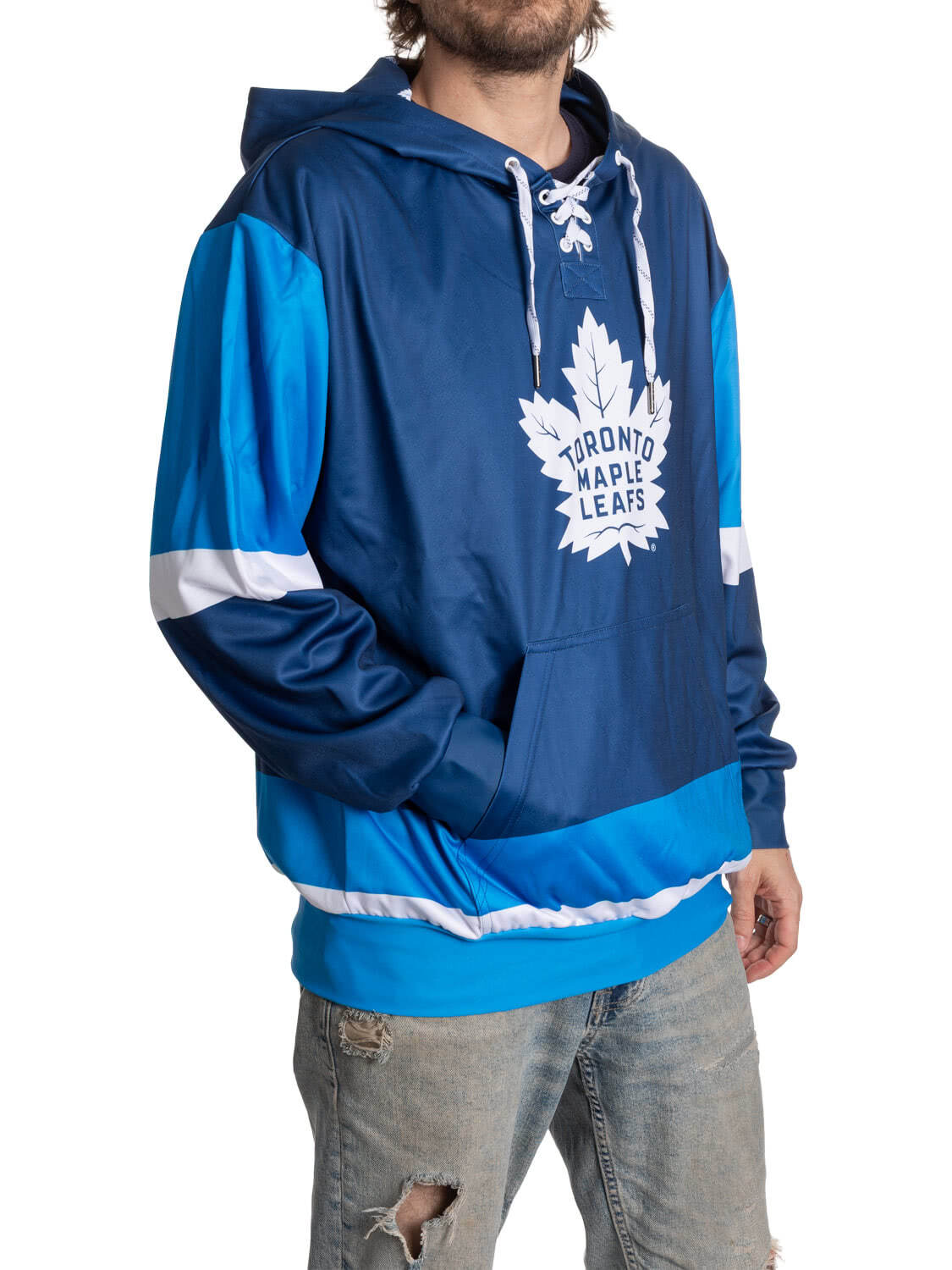 Toronto Maple Leafs Hockey Lace Hoodie 