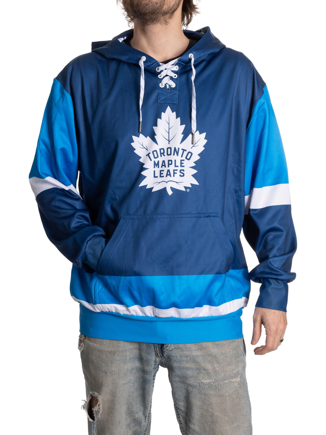 Toronto Maple Leafs Hockey Lace Hoodie 