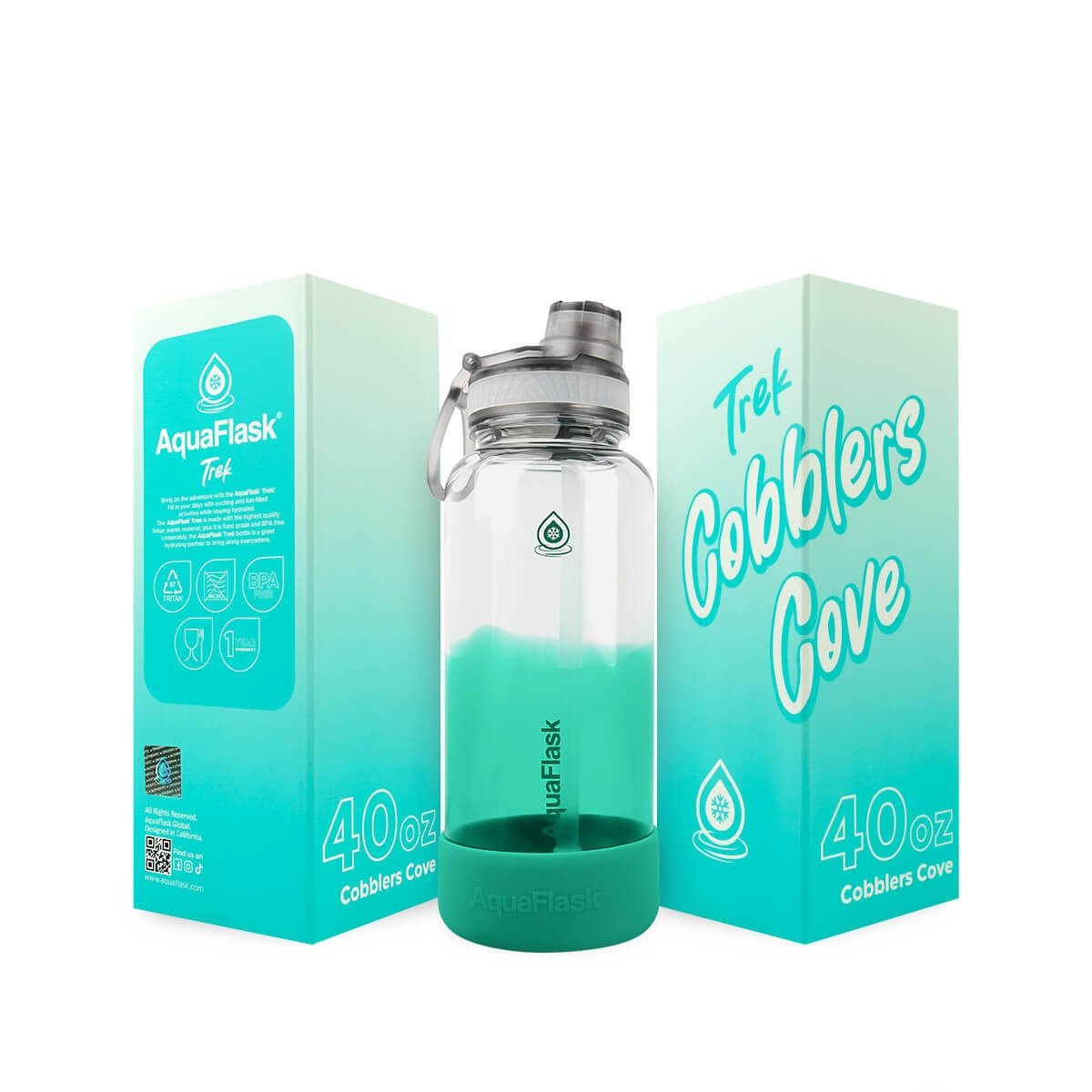 AquaFlask Trek V2 40oz Tritan Water Bottle – BPA-Free & Leak-Proof 