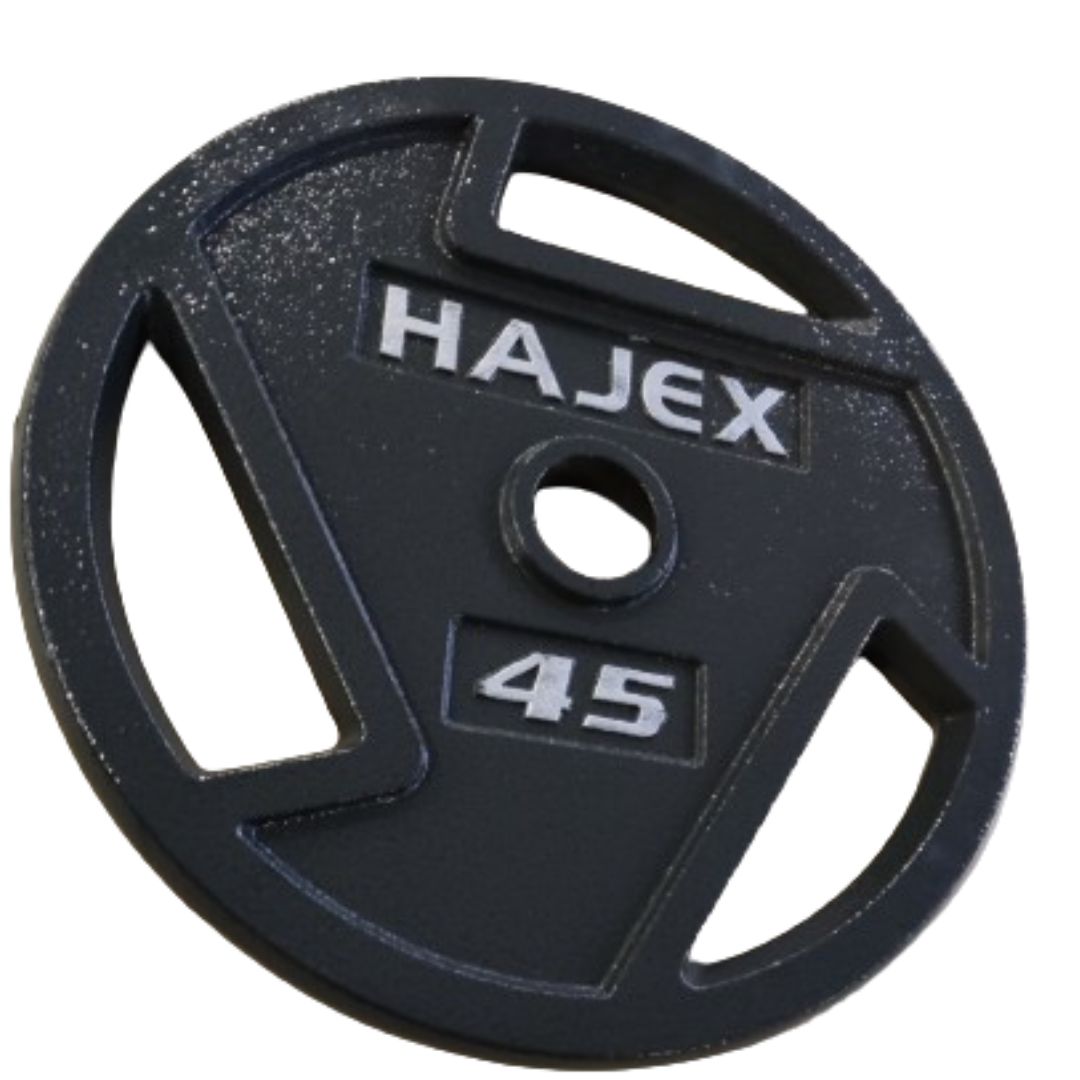 HAJEX Tri Grip Cast Iron Weight Plates 