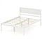 Twin/Full/Queen Size Sturdy Wooden Bed Frame with Headboard and Slat Support-Full Size