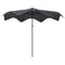 Outsunny Solar Patio Umbrella with LED and Tilt, Outdoor Market Table Umbrella Parasol with Crank, 10 x 10 ft, Dark Grey