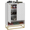Entryway Shoe Cabinet, Shoe Storage Cabinet with Adjustable Shelf for 12 Pairs of Shoes, White