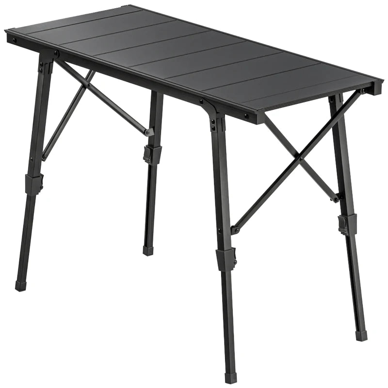 Folding Picnic Table Heavy Duty Camping Table with Removable Plates Non-slip Feet for Outdoor BBQ