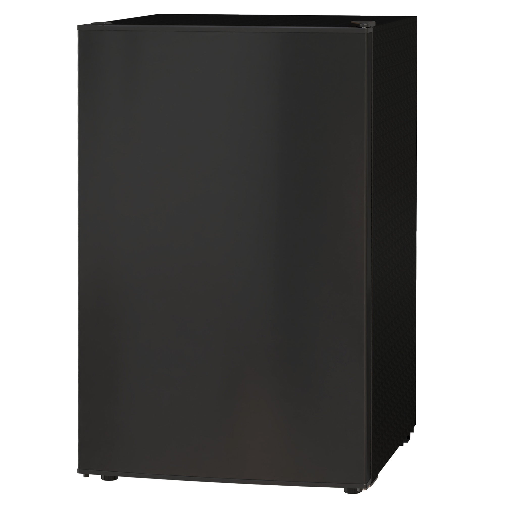 HOMCOM 4.5 Cu Ft Mini Fridge with Freezer, Wheels, Single Door Refrigerator, Adjustable Thermostat, Reversible Door, Black 