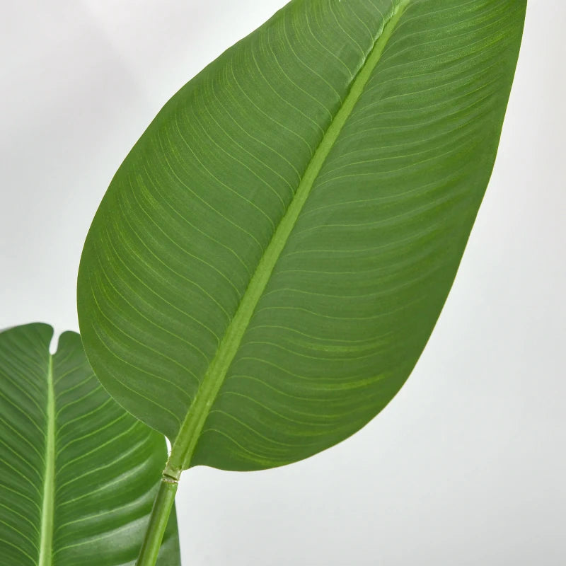 5FT Artificial Banana Tree Faux Decorative Plant in Nursery Pot for Indoor Outdoor Décor