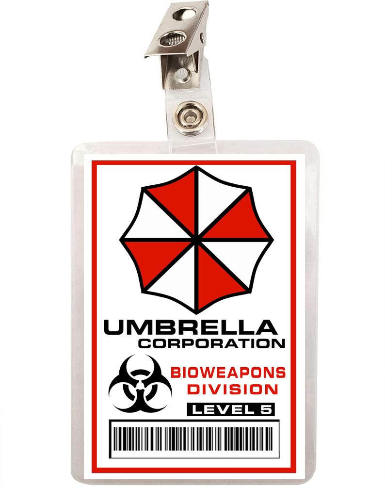 Resident Evil Umbrella Corporation Bioweapons Division Level 5 ID Badge 