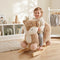 Toddler Deer Rocking Horse with Animal Sound, Safety Belt & Rocking Stopper – Brown