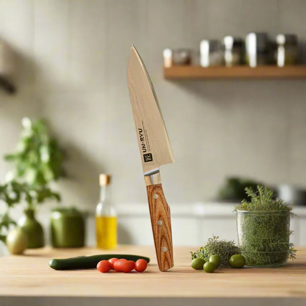 Un‑Ryu VG‑10 33‑Layer 170 mm Santoku Knife 