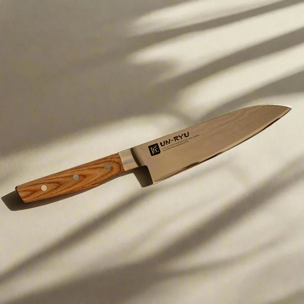 Un‑Ryu VG‑10 33‑Layer 170 mm Santoku Knife 