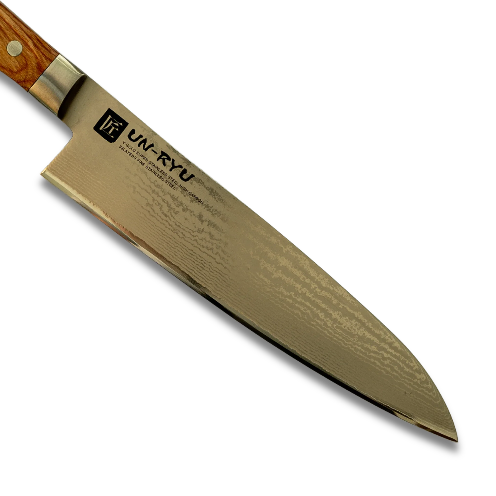 Un‑Ryu VG‑10 33‑Layer 210 mm Gyuto Knife 