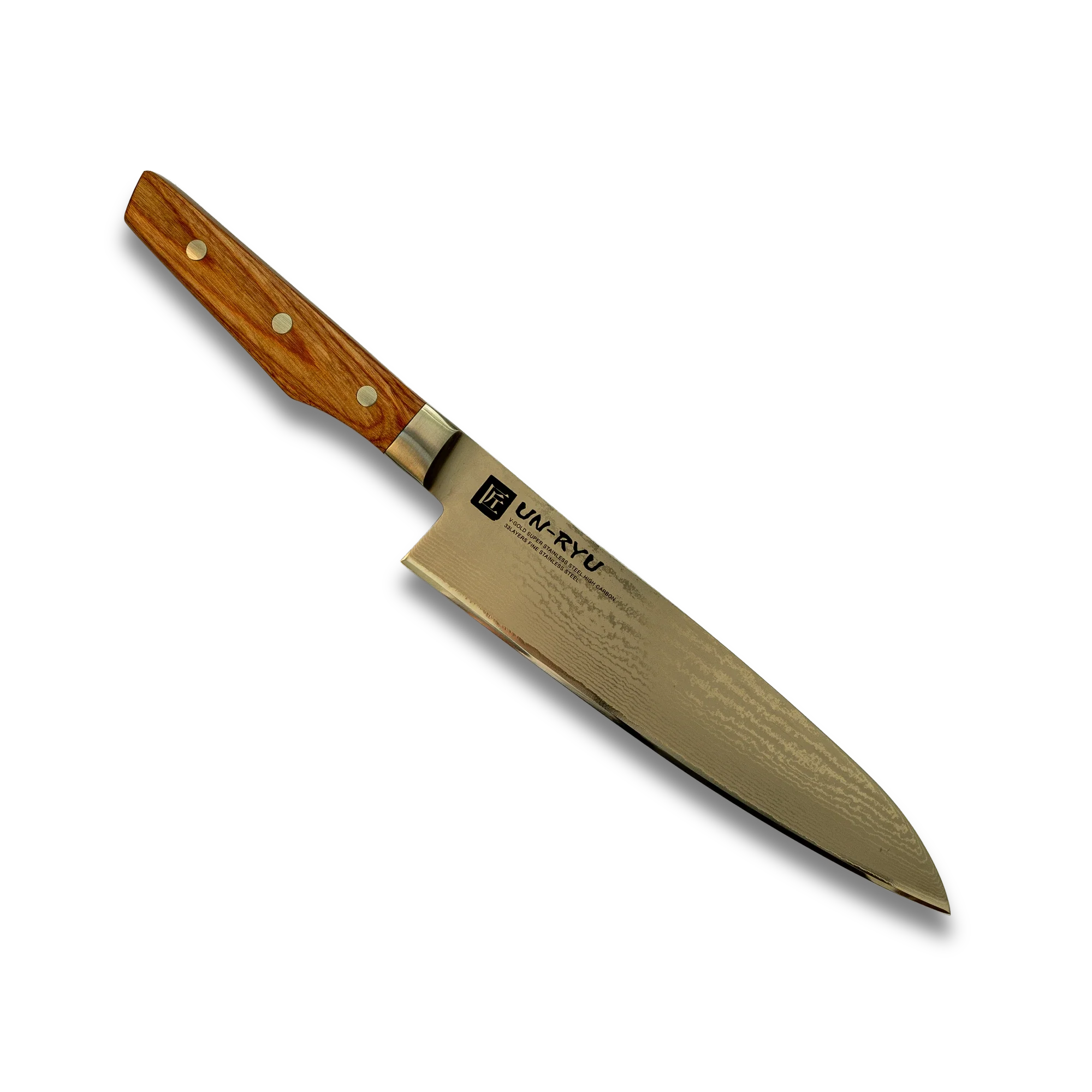 Un‑Ryu VG‑10 33‑Layer 210 mm Gyuto Knife 