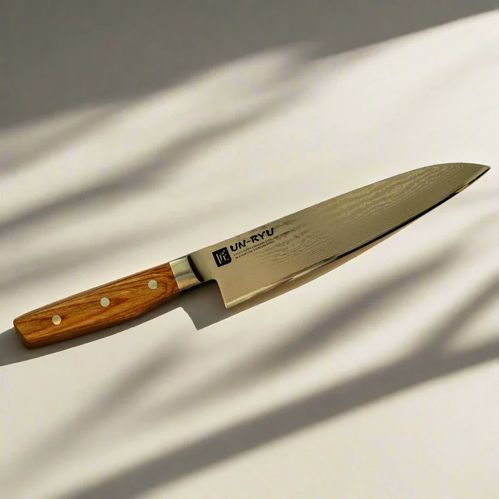 Un‑Ryu VG‑10 33‑Layer 210 mm Gyuto Knife 