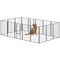 Heavy Duty Pet Playpen, 16 Panels Steel Dog Fence Puppy Exercise Pen with 2 Doors Locking Latch, 47