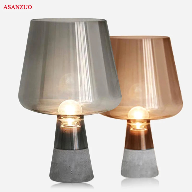 Nordic Desk Lamp - Creative Cement LED Table Lamp for Bedroom, Living Room, and Bedside, E14/E27 Modern Table Lamps