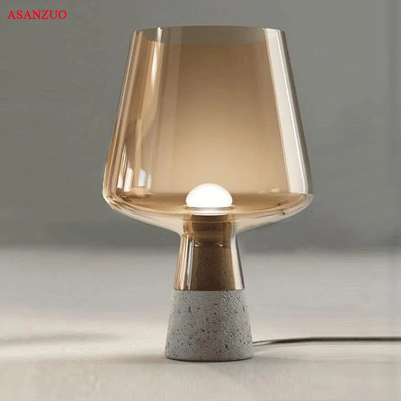 Nordic Desk Lamp - Creative Cement LED Table Lamp for Bedroom, Living Room, and Bedside, E14/E27 Modern Table Lamps