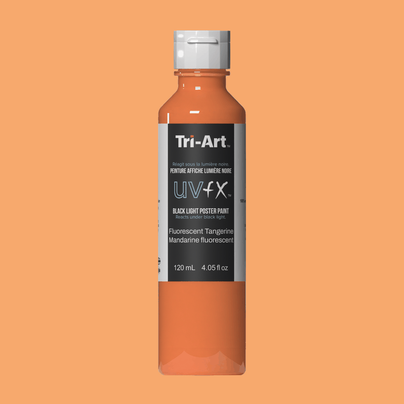UVFX Black Light Poster Paint - Fluorescent Tangerine 