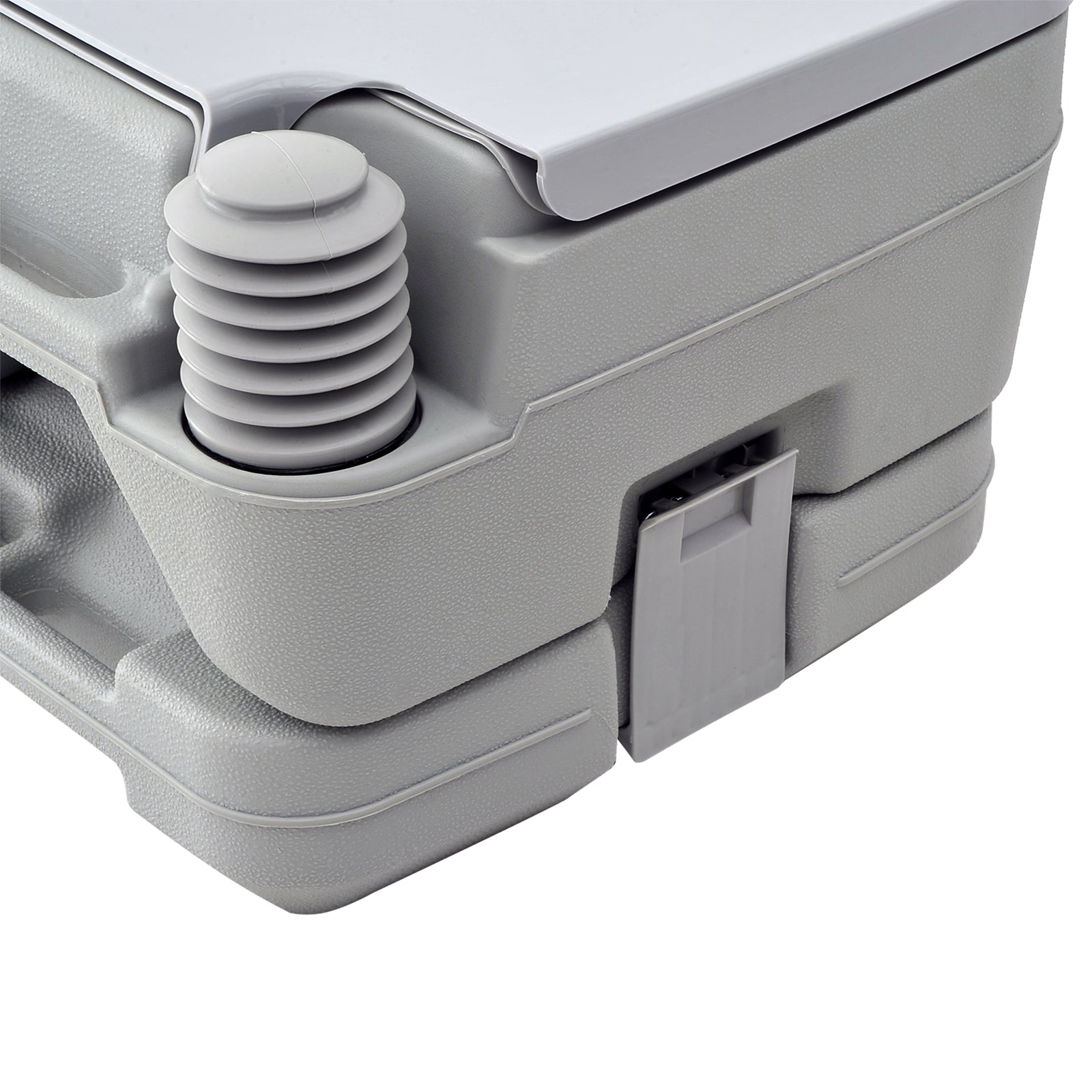 Outsunny Portable Camping Toilet with Flush, 2.6 Gallon (10L) Flushable Tank, Ideal for Outdoor, Boating, Road Trips 