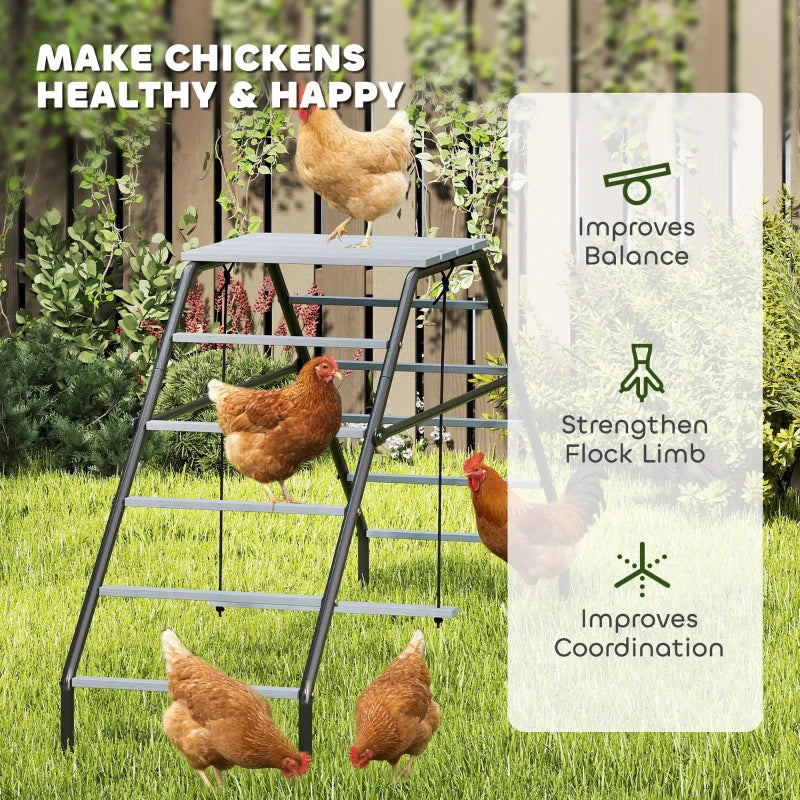Chicken Coop Perches with Swing, Chicken Run Accessories Toy for Healthy & Happy, for Backyard Farm