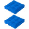 Outsunny 2-Piece Outdoor Patio Chair Cushions Set Replacement with Button Tufted Navy Blue