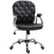 Office Chair, Comfortable Computer Desk Chair with Padded Seat and Adjustable Height, Tufted Back, Black