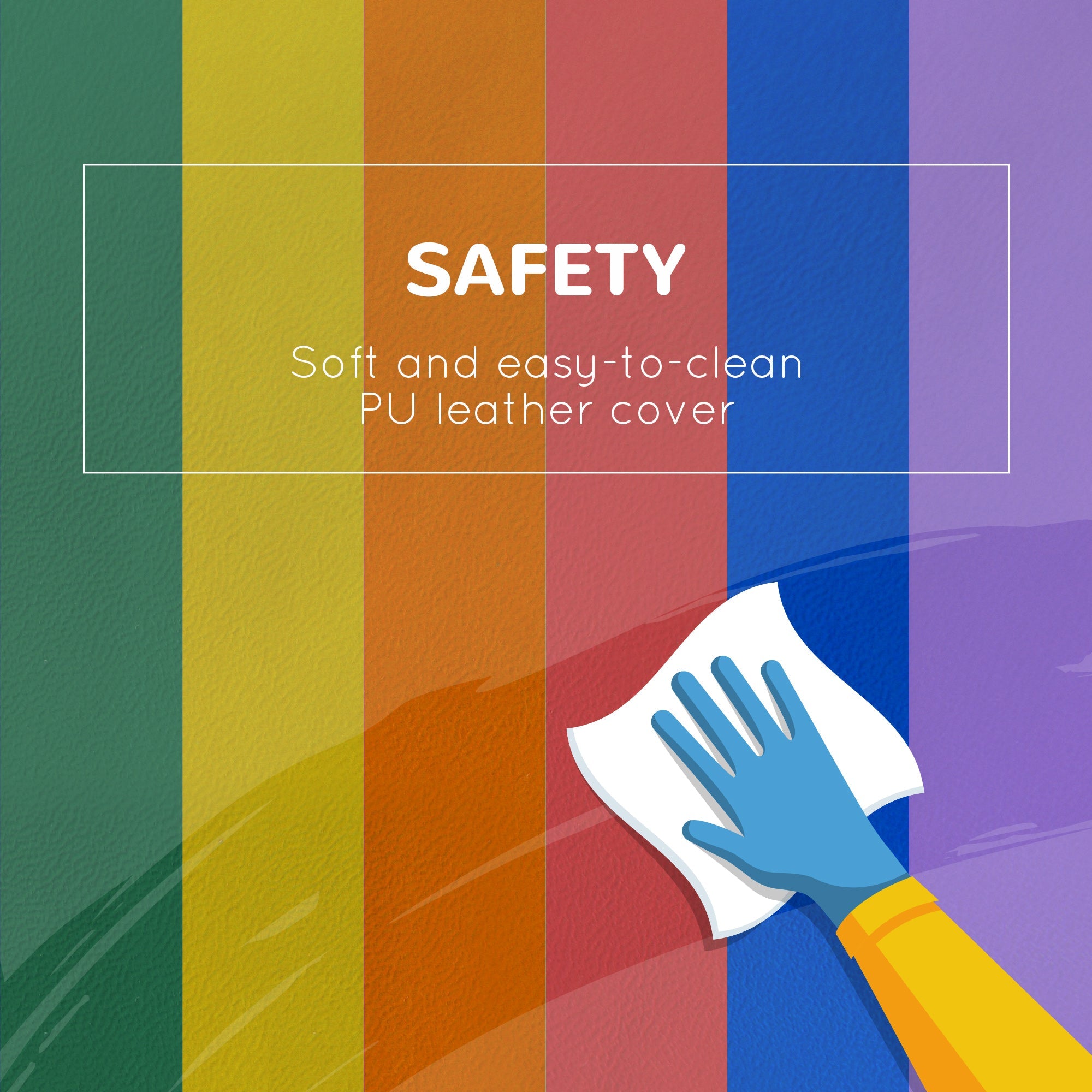 Qaba 7 Piece Soft Play Foam Climbing Blocks for Toddlers 1-3 Years 