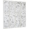 HOMCOM Rustic Retreat: Room Divider Screen, Foldable Privacy Screen for Bedroom, Office, 5.5' Rustic White Finish