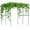 Garden Arch Cucumber Trellis for Climbing Plants, 7.3 FT Tall Metal Plant Trellis Support with Climbing Net, Green