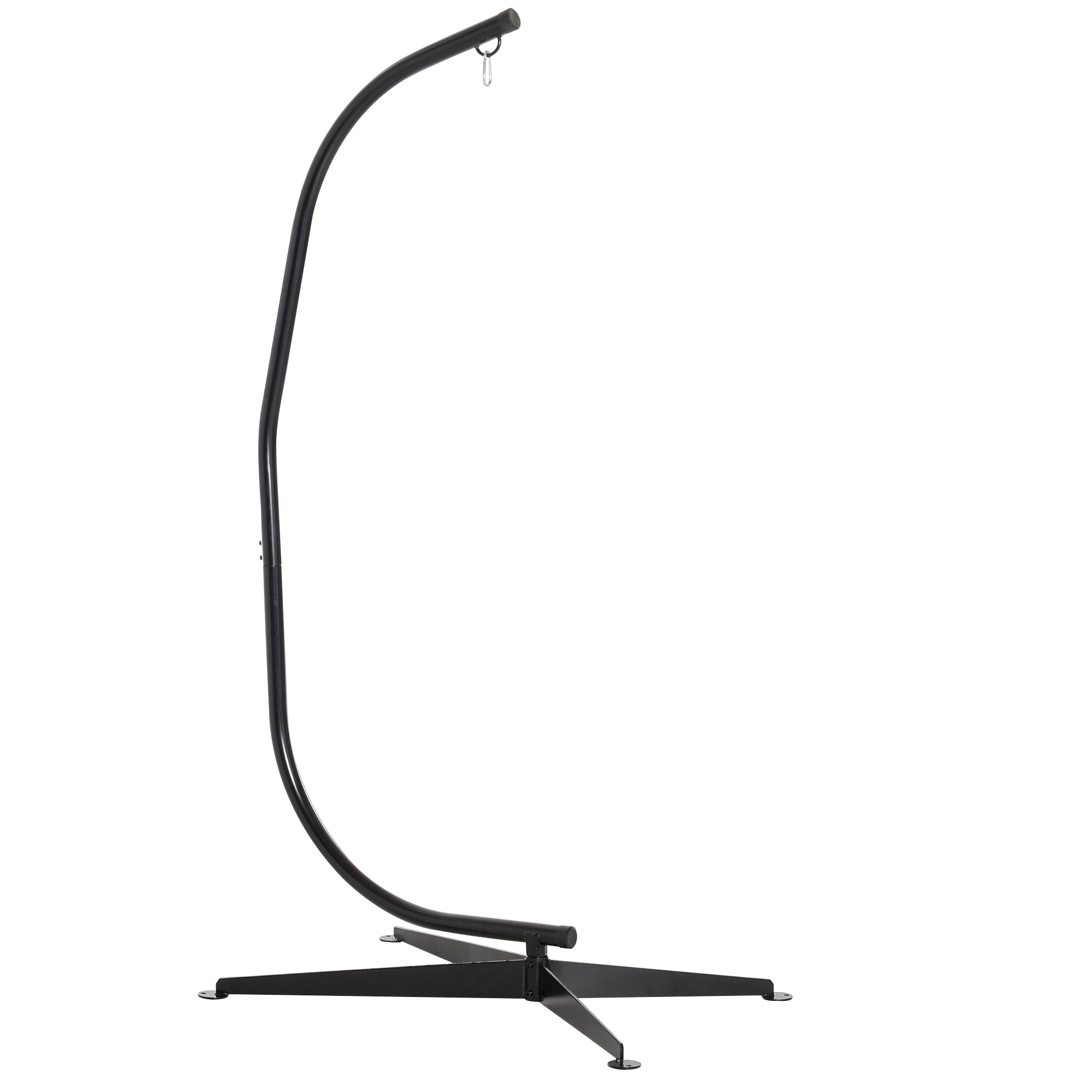 Outsunny Hanging Hammock Chair Stand C Stand Steel for Indoor Outdoor Air Porch Swing Chair 