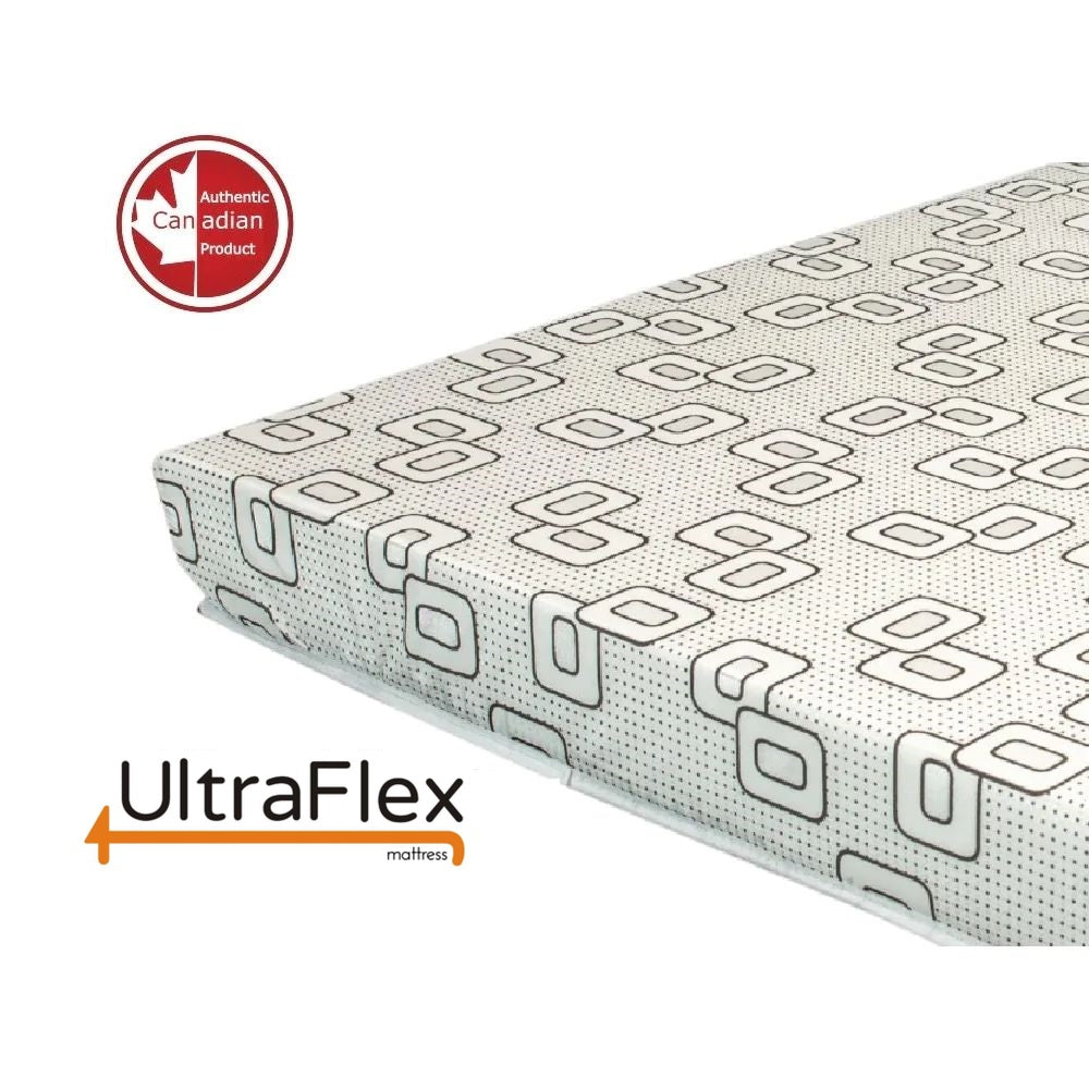UltraFlex® DIVINE Mattress and BoxSpring Set Premium High Density Medium Foam, Double-sided Mattress (Made in Canada)