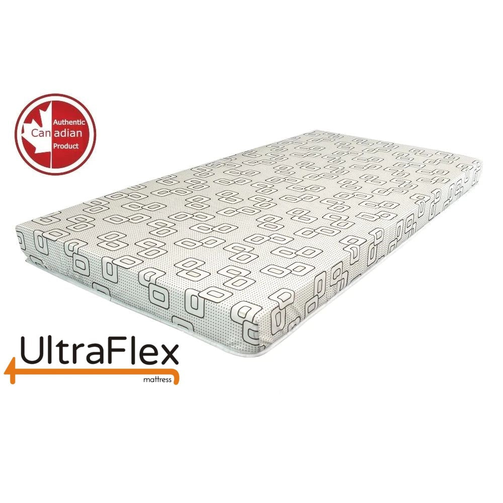 UltraFlex® DIVINE Mattress and BoxSpring Set Premium High Density Medium Foam, Double-sided Mattress (Made in Canada)
